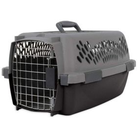 Aspen Pet Porter Kennel Dark Gray and Black - Up to 10 lbs