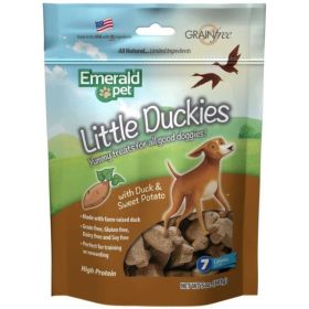 Emerald Pet Little Duckies Treats, Duck & Sweet Potato - 5 oz
