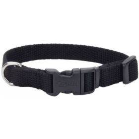 Coastal Pet New Earth Soy Dog Collar Black - 6-8''L x 3/8"W