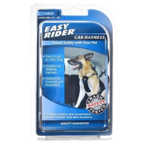 Coastal Pet Easy Rider Car Harness - Black - Large Girth 24"-38"