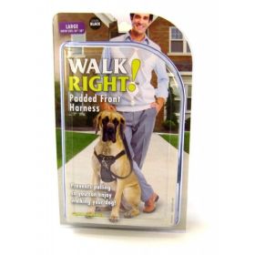 Coastal Pet Walk Right Harness - Black - Large Girth 26"-38"