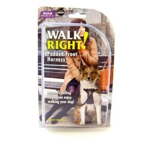 Coastal Pet Walk Right Harness - Black - Medium Girth 20"-30"