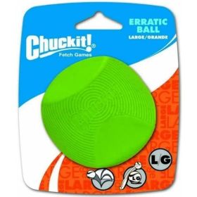 Chuckit Erratic Ball for Dogs - Large Ball - 3" Diameter