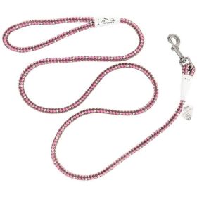 K9 Explorer Reflective Braided Rope Snap Leash - Rosebud - 6'