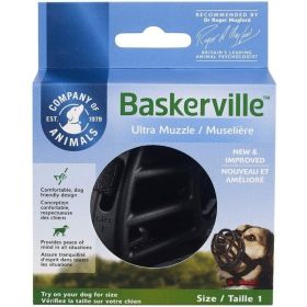 Baskerville Ultra Muzzle - Size 1 - 10-15 lbs - Nose Crcmfrnce 8.6"