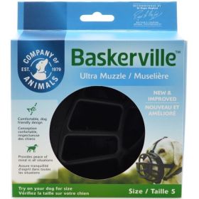 Baskerville Ultra Muzzle - Size 5 - 60-90 lbs - Nose Crcmfrnc 13"