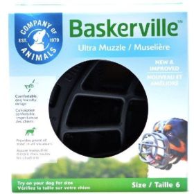 Baskerville Ultra Muzzle - Sz 6 - 80-150 lbs - Nose Crcmfrnc 16"