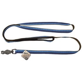 K9 Explorer Sapphire Reflective Leash Scissor Snap - 6' x 5/8"