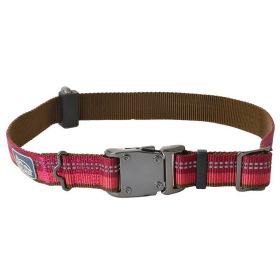 K9 Explorer Berry Red Reflective Adjustable Collar - 18"-26" x 1"