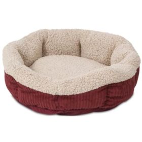 Aspen Pet Self Warming Bed - Spice & Cream - 19" Diameter