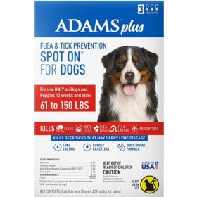 Adams Flea And Tick Prevention Spot On 61 -150 lbs X-Large 3 Month Supply