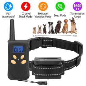Dog Training Collar IPX7 Waterproof Pet Beep Vibration Electric