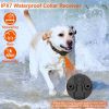 Electric Dog Training Collar Receiver Beep Vibration Shock