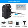 Dog Bark Collar Rchrgble Waterproof Beep Vibration Stimulation
