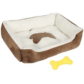 Pet Dog Bed Soft Warm Fleece Puppy Bed Dog Cozy Nest Sofa Bed Cushion Mat S Size (size: S)