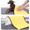 New coral velvet pet dry towel dog bath towel soft pet bath towel
