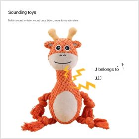 dog chew toys plush sound toys grinding teeth resistant to bite (colour: Baby bear)