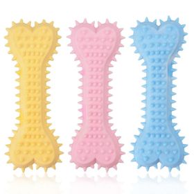 2pcs New dog grinding teeth biting toys flat bones Large and small dog teeth grinding toys (colour: 2pcs)