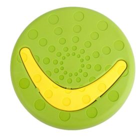 Pet Flying Disc Toy Dog Flying Saucer Indestructible Training Toy Interactive Toy (Color: Green)