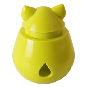 Pet Tumbler Food Interactive Puzzle Bite Resistant Training Toy (Color: Green)
