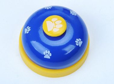Pet Training Bell Clicker with Non Skid Base, Potty Training Clock (Color: Blue)