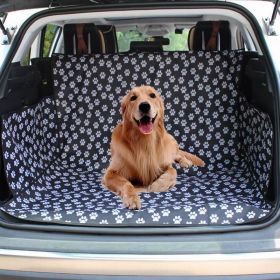 Pet Carriers Dog Car Seat Cover Trunk Mat Cover Protector (Color: Black)