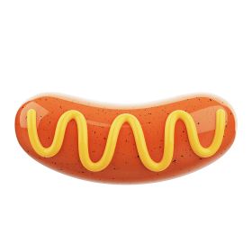 Sausage Dog Chew Toothbrush Squeaky Interactive Toy for Small Medium Large (Color: 1 piece)