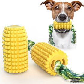 Pet Dog Toy Interactive Rubber Balls for Small Large Dogs Chewing Dog Food Ball (Color: Yellow)