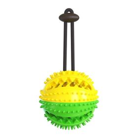 Pet Dog Toy Interactive Rubber Balls for Small Large Dogs Chewing Dog Food Ball (Color: Squeak ball)