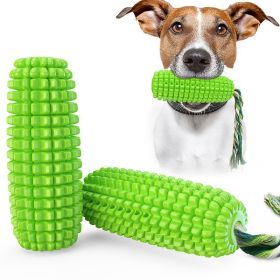 Pet Dog Toy Interactive Rubber Balls for Small Large Dogs Chewing Dog Food Ball (Color: green-Squeak)
