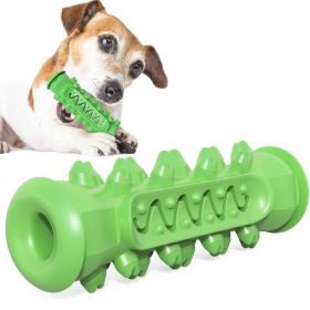 Dog Molar Toothbrush Toys Chew Safe Dental Care Soft Pet Cleaning toy (Color: Basic Green)