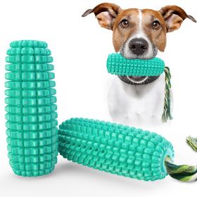 Pet Dog Toy Interactive Rubber Balls for Small Large Dogs Chewing Dog Food Ball (Color: blue-Squeak)