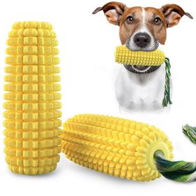 Pet Dog Toy Interactive Rubber Balls for Small Large Dogs Chewing Dog Food Ball (Color: yellow-Squeak1)
