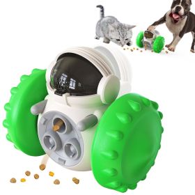 PawPartner Dog Tumbler Interactive Toys Increases Pet IQ Slow feeder (Color: Green)