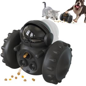 PawPartner Dog Tumbler Interactive Toys Increases Pet IQ Slow feeder (Color: Black)