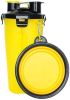 Storage Pet Food and Water Cup Collapsible Water Bowl
