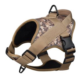 Dog Harness; large dog training tactical chest; explosion-proof (colour: yellow)