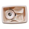 Pet Supplies Set Dog Litter with Feeder Bowl and Litter Scoop