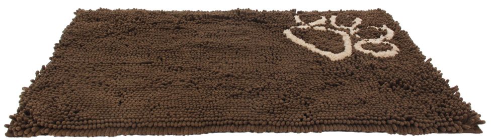 Pet Life Quick-Drying Anti-Skid and Machine Washable Dog Mat (Color: Dark Brown)