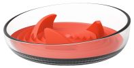 Pet Life 'Cirlicue' Shark Fin Shaped Slow Feeding Pet Bowl