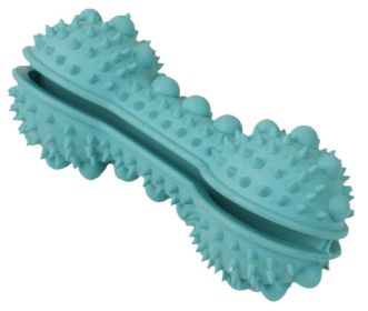Pet Life 'Denta-Bone' TPR Treat Dispensing Dental Cleaning Toy (Color: Blue)