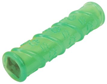 Pet Life 'Glow-Stick' LED Lighting Squeak and Chew Dog Toy (Color: Green)