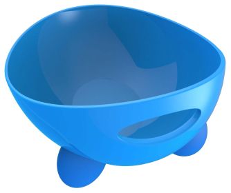 Dishwasher Safe Modern Tilted Dog Bowl (Color: Blue)