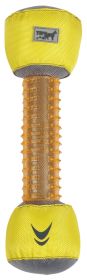 Pet Life 'Hoist-a-Fetch' Durable Nylon Rubber Floating Dental (Color: Orange / Yellow)