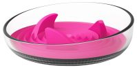 Pet Life 'Cirlicue' Shark Fin Shaped Slow Feeding Pet Bowl