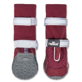 Dog Helios 'Traverse' Premium Grip High-Ankle Dog Boots (Color: Red)