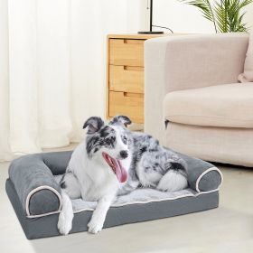 Dog Bed Pet Couch with Washable and Removable Cover for Medium Large Dogs (size: XL)