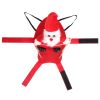 Costume Red for Dog Riding Santa Claus with Bell Clothes New Year Outfit Dress Up
