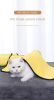 New coral velvet pet dry towel dog bath towel soft pet bath towel