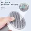 Pet Comb Stainless Steel Needle Comb Dog Hair Removal Floating Hair Cleaning Brush